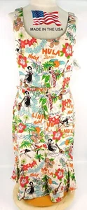 David Meister Aloha Hawaii Hula Summer Dress 10 100% Silk Neimans USA - Picture 1 of 8