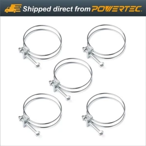 POWERTEC Wire Hose Clamp 2-1/2 Inch for Dust Collection - 5 Pack (70197) - Picture 1 of 8