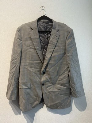 MADISON SAXXON Brooks Brothers Men's Gray Plaid Wool Blazer 42R - image 1 of 4