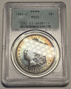 1904-O Morgan Silver Dollar PCGS MS63 OGH Toned Obverse And Reverse - Picture 1 of 2