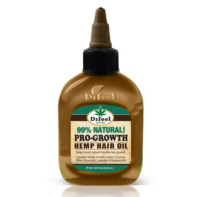 Hemp Hair Growth Oil 2.5 Fl Oz Pro Growth Treatment Stimulates Healthy Hair - Image 1 of 4