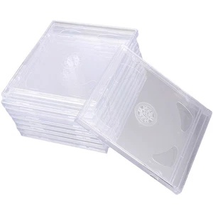 9 Pcs CD Case Storage Binder Travel Transparent DVD Holders Empty Cases - Afbeelding 1 van 12