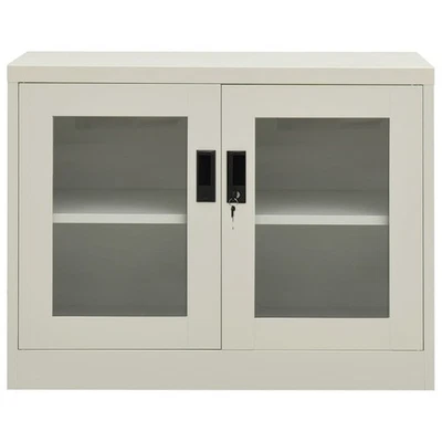 Filing Cabinet Storage Display Cabinet for Office Living Room Steel vidaXL - Image 1 of 4