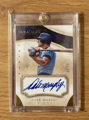 2014 Panini Immaculate Collection Dale Murphy 3/15 Jersey Number Auto - Image 1 of 2