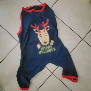 Large Pet Dog Pajamas Happy Holidays - Picture 1 of 6
