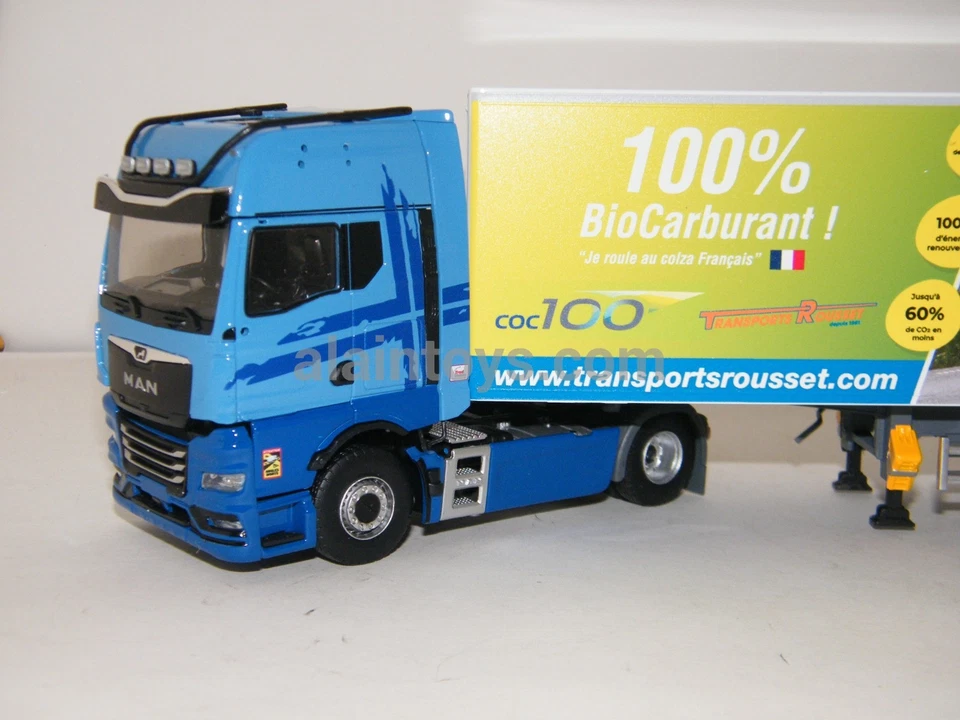MAN TGX GX SEMI FOURGON COLZA TRANSPORTS ROUSSET ELIGOR 1/43 Réf 118606 - Photo 1/4