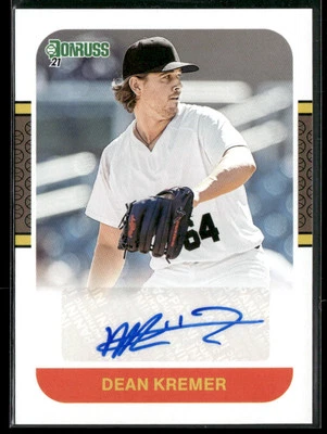 Dean Kremer 2021 Donruss #87S-DK AU Retro 1987 Signatures Baltimore Orioles - Image 1 of 2