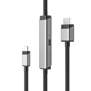 Alogic ULCHDPD01-SGR Alogic Adapterkabel USB-C -> HDMI mit 100W PD M/M 1m spaceg - Afbeelding 1 van 1