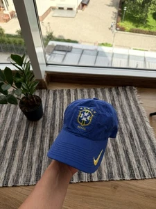 NIKE BRASIL CBF GORRA-SOMBRERO VINTAGE AZUL FUTBOL GORRA Talla Única - Imagen 1 de 13
