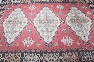 One-of-a-Kind Authentic Oversize Vintage Kilim – High-Quality Fine Sharloy Kilim - Picture 1 of 13
