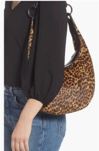 NWT Rebecca Minkoff Genuine Calf Hair & Leather Sofia Hobo Bag leopard $348 - Picture 1 of 12