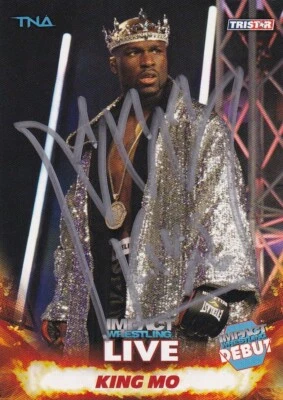 King Mo Muhammed Lawal Signed 2013 TriStar TNA Impact Live Card #14 Bellator MMA - Image 1 of 4