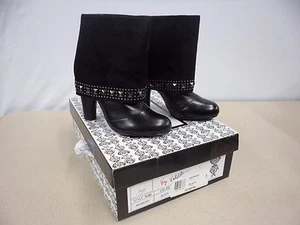 Very Volatile Women's Ashbury Black Leather Boots 6M - Picture 1 of 4