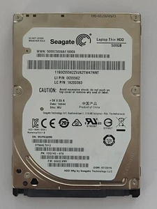 ST500LT012, PN: 1DG142-070, SN: W3PKQ3M6, WU,FW:0002LVM1, Seagate 500Gb 2.5" HDD - Imagen 1 de 2