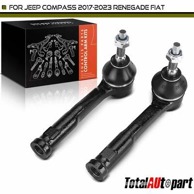 2x Extremo de barra de amarre para Jeep Compass 17-23 Fiat 500X 16-22 exterior delantero izquierdo y derecho Foto 1 de 4