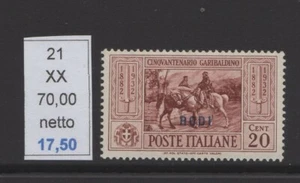 Garibaldi C 20 New Rubber Integra MNH Rodi - Picture 1 of 1