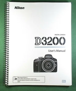 Nikon D3200 User's / Instruction Manual: 92 Pages & Protective Covers - Picture 1 of 1
