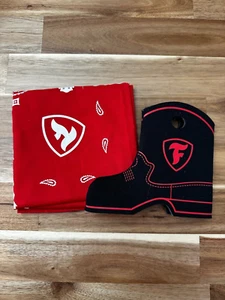 2022 Big Machine Music City Grand Prix Promo Boot Koozie + Bandana Firestone - Picture 1 of 2