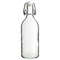 Ikea Korken Flasche Mit Verschluss Aus Klarglas 1l Glasflasche Ebay