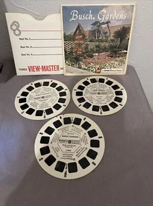 VIEW-MASTER vintage SET of 3 REELS Busch Gardens Tampa, Florida GAF Packet A 988 - Picture 1 of 4