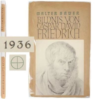 Caspar David Friedrich GERMAN TEXT 1936 Romantic Gothic Landscape Artist Awesome - Image 1 of 4