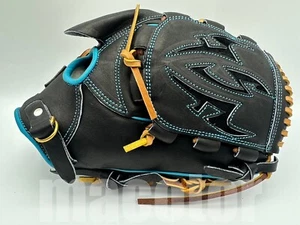 2025 ZETT TOP PRO Model 12" Pitcher Baseball Glove Black RHT Fujinami Limited - Picture 1 of 4
