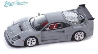 FERRARI F40 LM - Artwork - grey - Stance Hunters 1:64