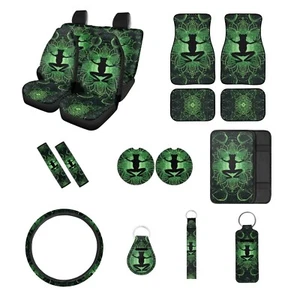 Boho Mandala 17 Pieces Car Seat Cover Full Set for Women Men, Frog Print Heav... - Picture 1 of 5