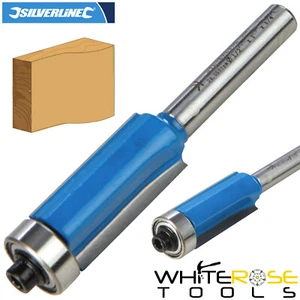 Silverline 1/4" TCT Flush Trim Cutter 6.35x12.7mm 12.7x25.4mm Kitchen Router Bit - Picture 1 of 2