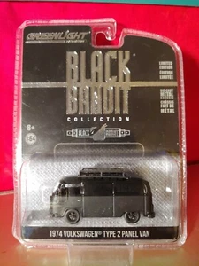 Greenlight BLACK BANDIT 1974 Volkswagen Type 2 Panel Van - Picture 1 of 3