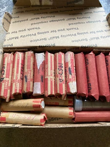 1957-D LINCOLN WHEAT CENT PENNY 30 ROLLS (1,500 coins)  nice condition - Picture 1 of 1