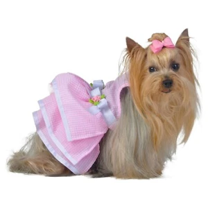 Max's Closet Pink Glitter Dog Pet Tutu Dress 100% Poly Sundress Sizes XS-M - Picture 1 of 4