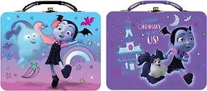 Lunch Box by Tin Box Company Carry All (Set of 2 Tins), Pink-Blue and Purple - Picture 1 of 1