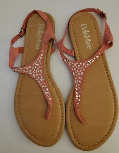 Bella Marie T-Riemen Strass Flip-Flop Sandale Größe 10 - Bild 1 von 5