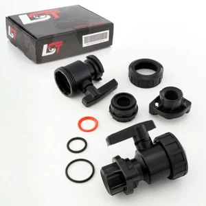 2x Verschluß Absperrventil Kugelhahn Schwimmbad Bewässerungstechnik 1x3/4"  - Bild 1 von 12