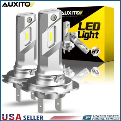 Светодиодные лампы для фар дальнего и ближнего света AUXITO H7 6500K ярко-белые CANBUS БЕЗ ОШИБОК - Изображение 1 из 4