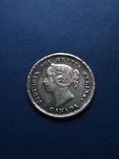 1889 Canadian Silver 5 Cents, Free Shipping! (Lot #T125)
