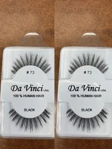 Da Vinci Eye Lashes #73 100% Echthaar schwarz (2er Pack) - Bild 1 von 1