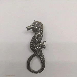 Silver Tone Seahorse Pin signed ADAMS - Picture 1 of 4
