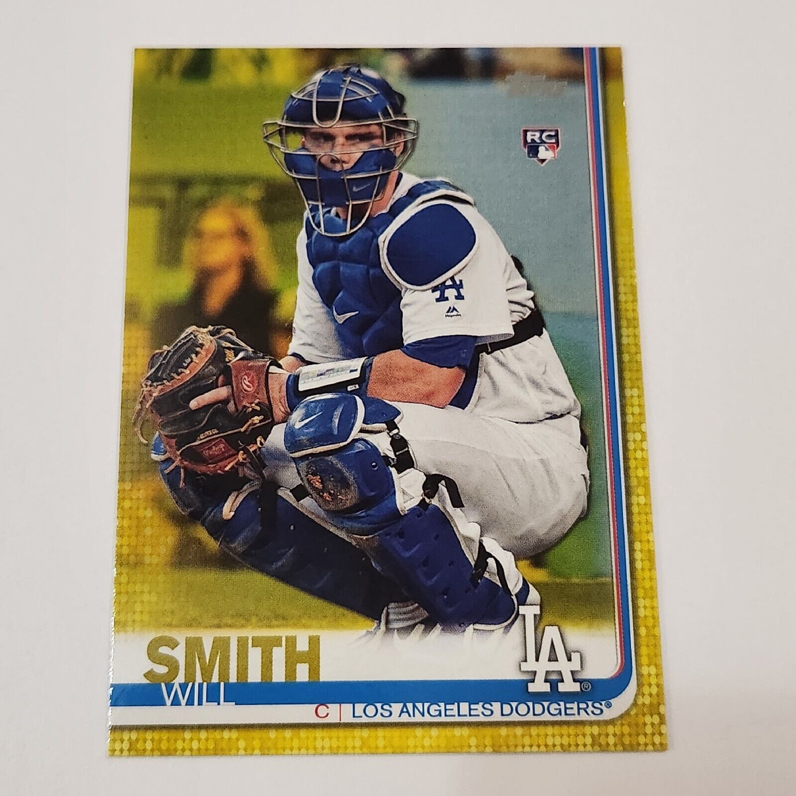 2019 Topps Update Will Smith RC Yellow Parallel Dodgers
