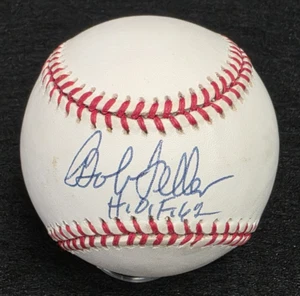 BOB FELLER Signed Inscribed Official MLB Baseball-HALL OF FAME-INDIANS-JSA - Picture 1 of 9