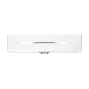 Livex Lighting 16682 Soma 2 Light 18"W Bath Bar - Chrome - Picture 1 of 12