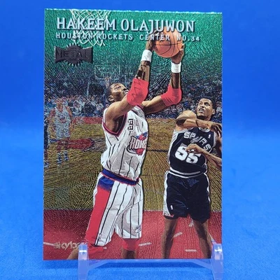 1999-00 Skybox Metal Emerald Hakeem Olajuwon #33 HOF - Image 1 of 2