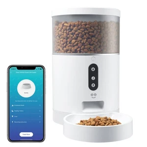 Geeni Smart Feeder, 4 Liter Automatic Pet Dog and Cat Feeder, Wi-Fi Control C... - Picture 1 of 8