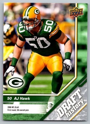 2009 Upper Deck Draft Edition A.J. Hawk Green Bay Packers #188 - Image 1 of 2