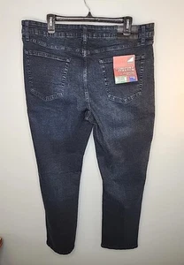 Pantalones de mezclilla Izod para hombre 38x30 cómodos elásticos calce recto azul oscuro nuevos con etiquetas nuevos - Imagen 1 de 10