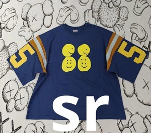 KAPITAL HUGE-T Jersey Football Tee Lightweight 18.5/- Fabric Size S Blue Casual - Picture 1 of 12