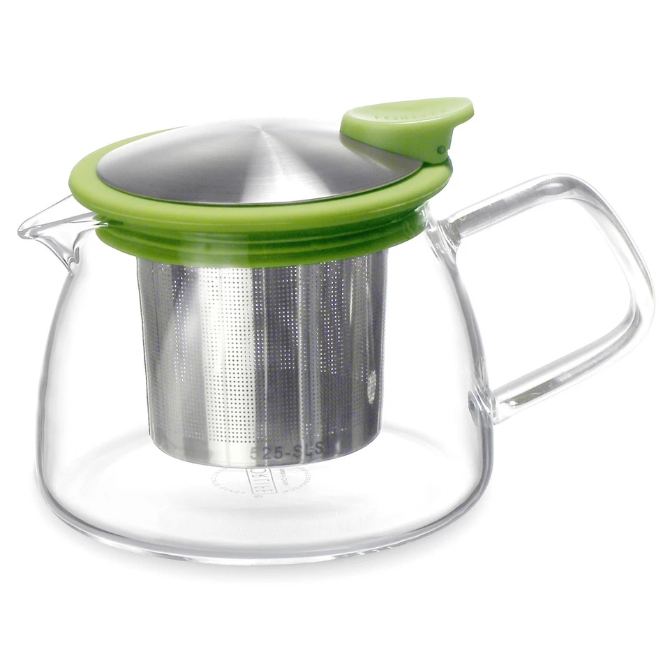 Tetera de vidrio Forlife Bell con infusor de cesta, 14 onzas/430 ml, cal Foto 1 de 1