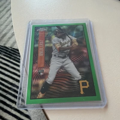 2022 Topps Chrome - ONEIL CRUZ -RC EXPOSE GREEN REFRACTOR /99 #EX-8 Plus Base RC - Image 1 of 4