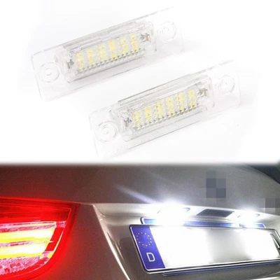 White LED License Plate Lights 1Pair 18 6000K High quality Brand new - Image 1 of 4